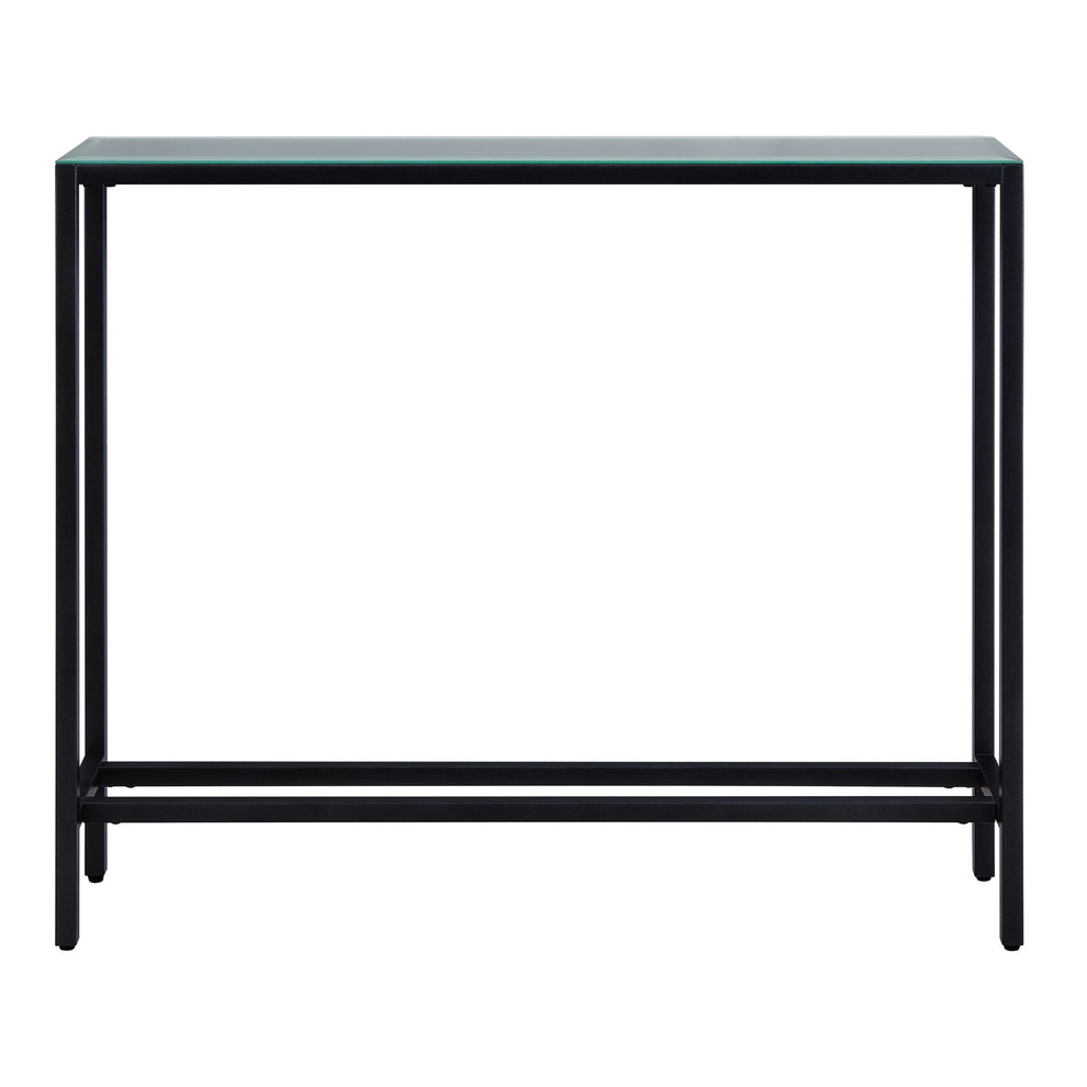 36" Black Mirrored Glass Console Table By Homeroots | Console Tables | Modishstore - 3