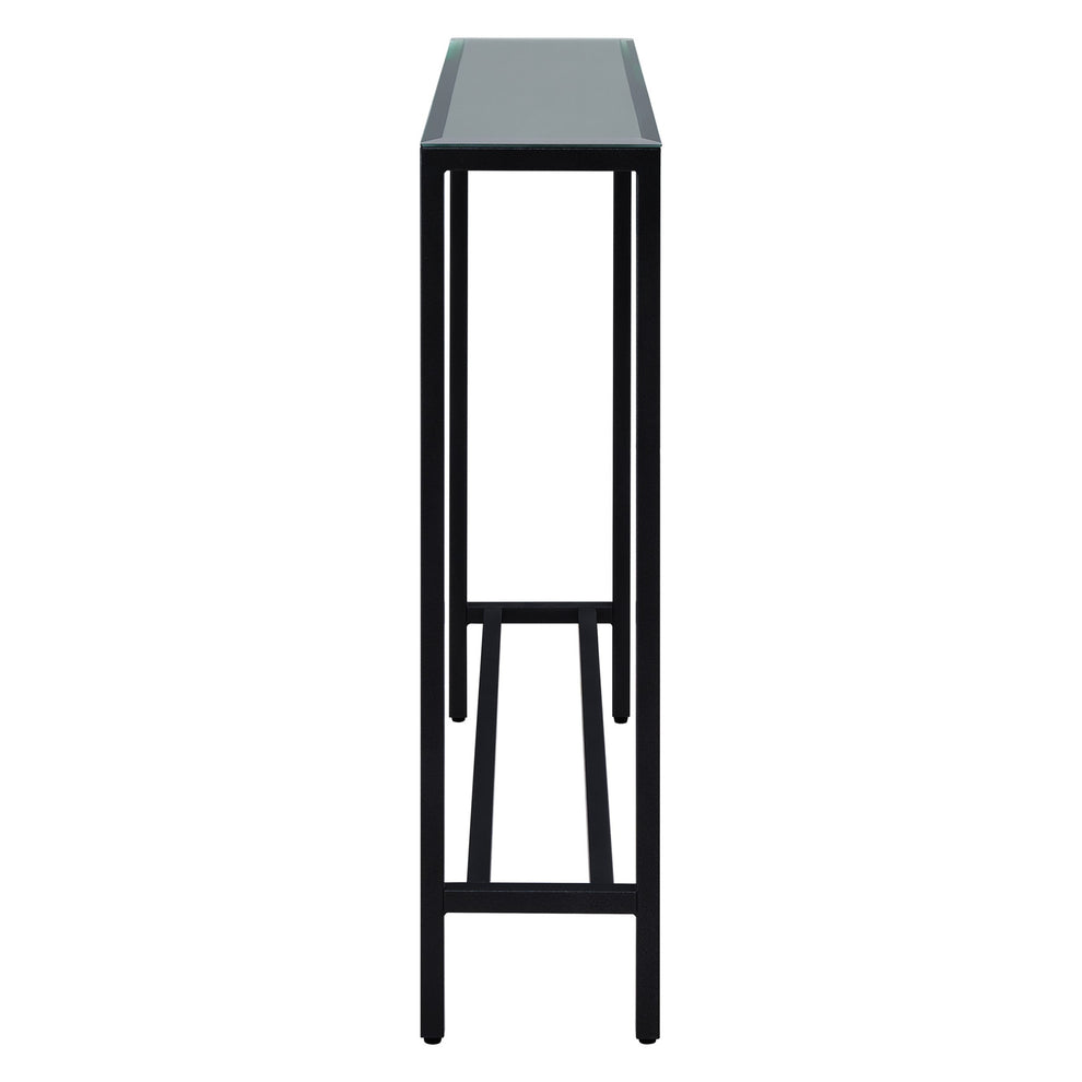 36" Black Mirrored Glass Console Table By Homeroots | Console Tables | Modishstore - 4