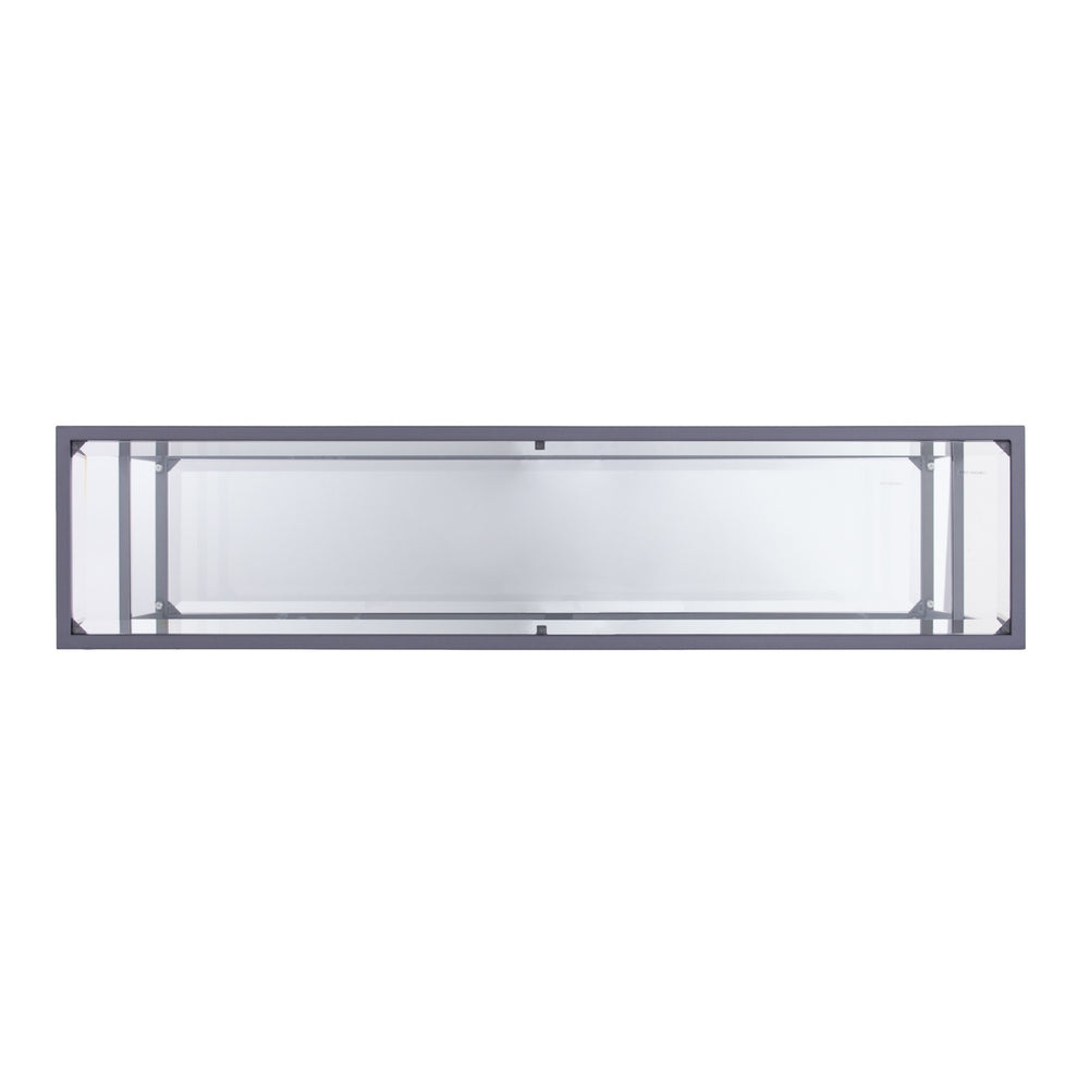 52" Clear and Silver Glass Mirrored Frame Console Table With Storage By Homeroots | Console Tables | Modishstore - 3