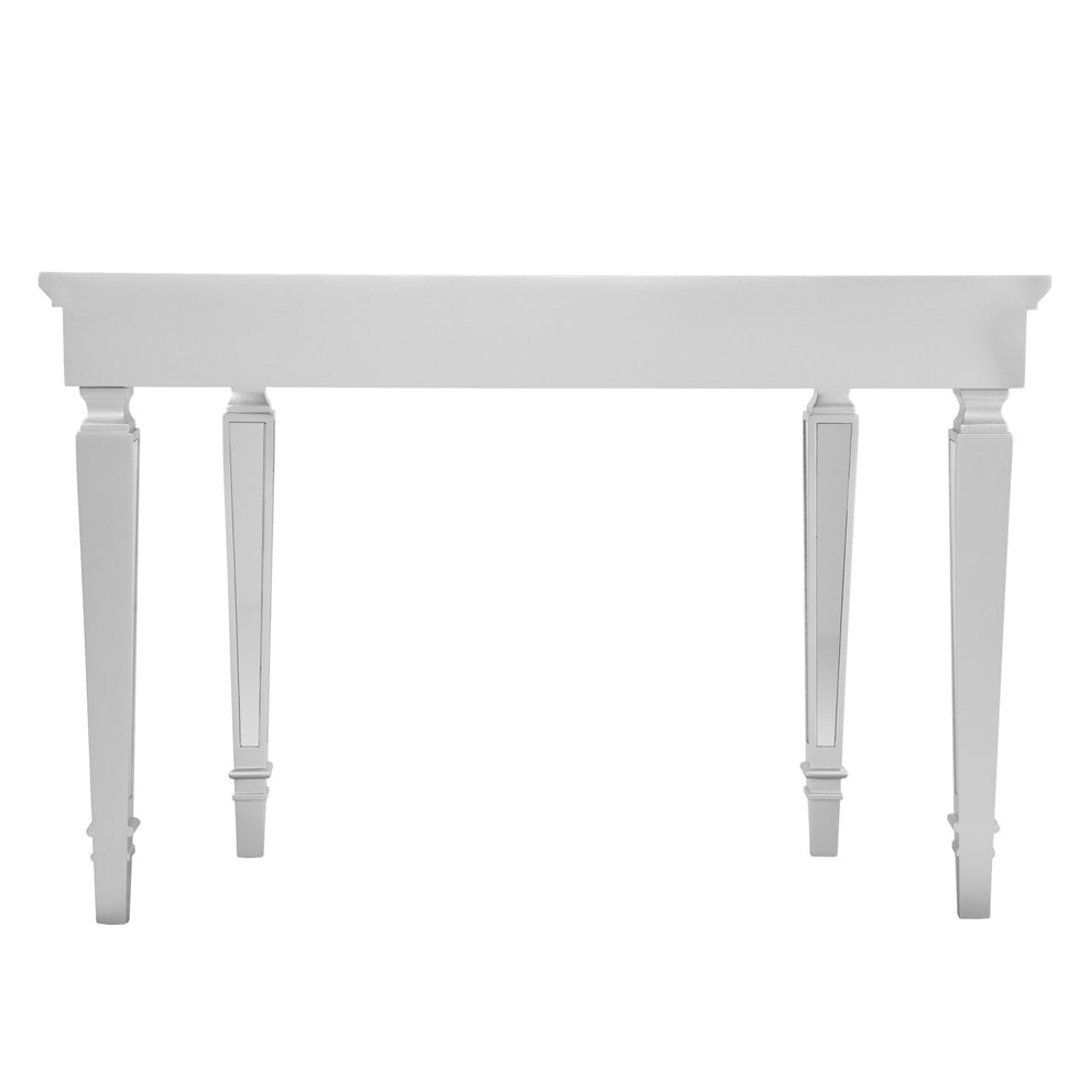 45" Silver Mirrored Glass Free Form Console Table By Homeroots | Console Tables | Modishstore - 3