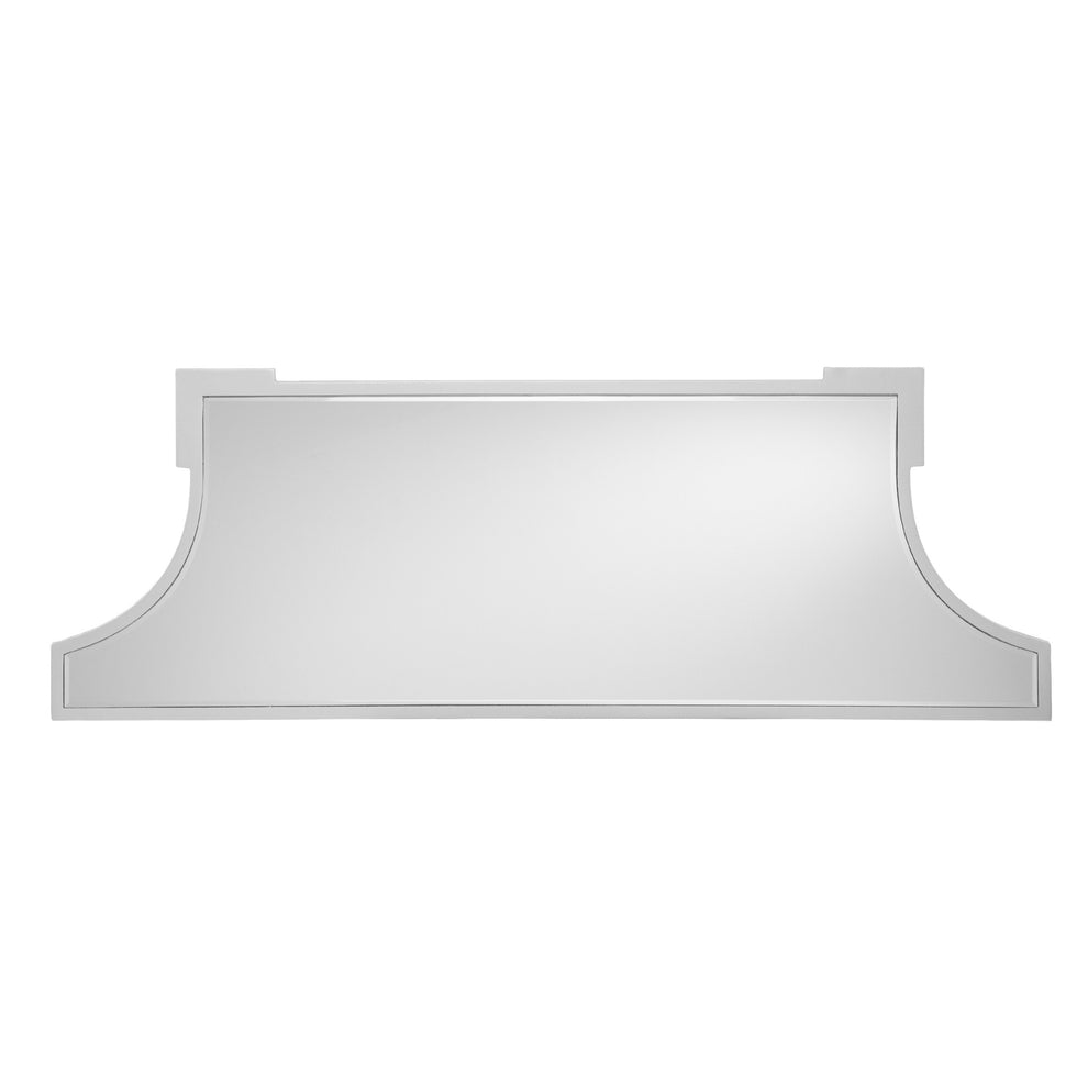 45" Silver Mirrored Glass Free Form Console Table By Homeroots | Console Tables | Modishstore - 4