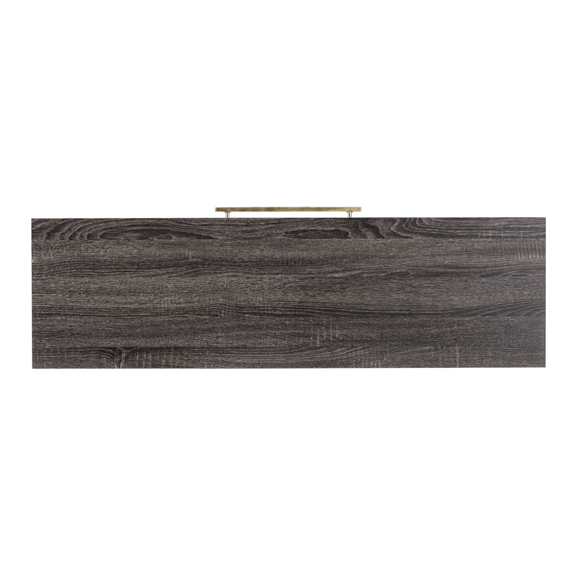 48" Gray and Gold Sled Console Table With Storage By Homeroots | Console Tables | Modishstore - 5