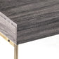 48" Gray and Gold Sled Console Table With Storage By Homeroots | Console Tables | Modishstore - 8