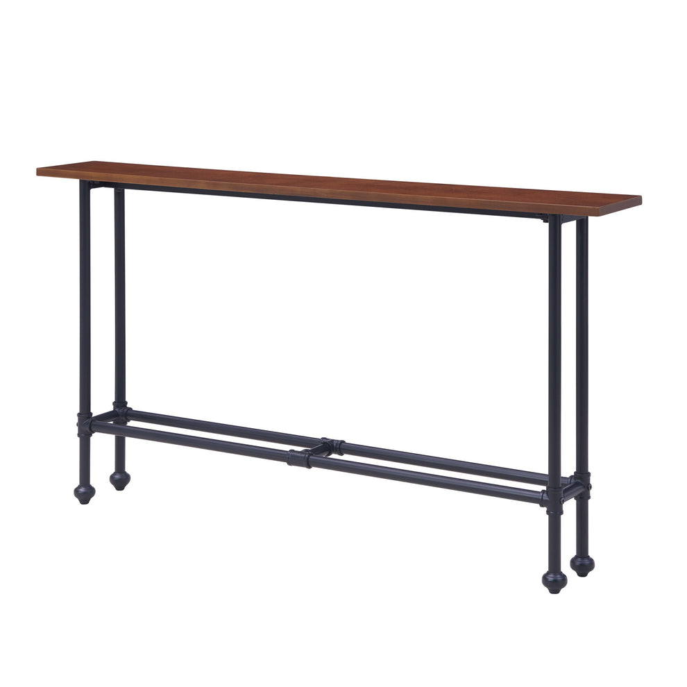 56" Espresso and Black Console Table By Homeroots | Console Tables | Modishstore - 2