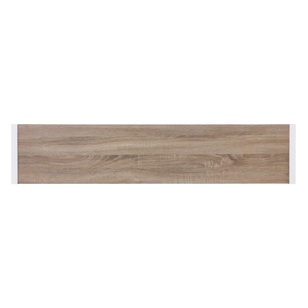 54" Gray Brown and White Sled Console Table By Homeroots | Console Tables | Modishstore - 5