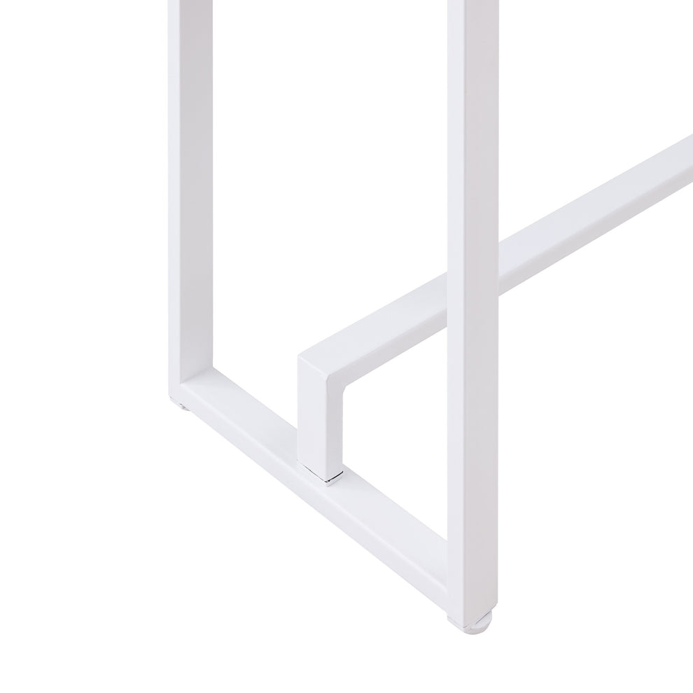 54" Gray Brown and White Sled Console Table By Homeroots | Console Tables | Modishstore - 7