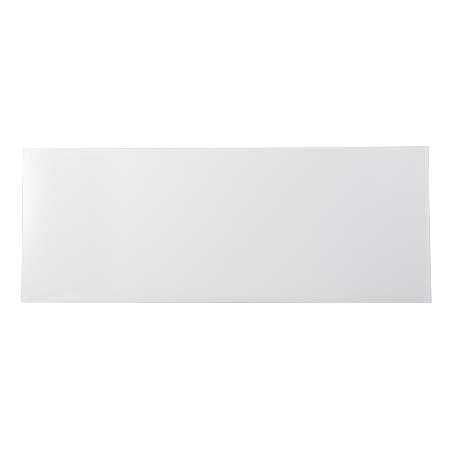 42" White and Black Glass Sled Console Table By Homeroots | Console Tables | Modishstore - 4