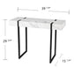 39" White and Black Faux Marble Sled Console Table By Homeroots | Console Tables | Modishstore - 8