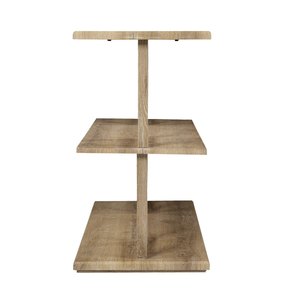 42" Natural Floor Shelf Console Table With Storage By Homeroots | Console Tables | Modishstore - 2