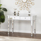40" Silver Mirrored Glass Console Table With Storage By Homeroots | Console Tables | Modishstore - 5