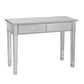 40" Silver Mirrored Glass Console Table With Storage By Homeroots | Console Tables | Modishstore