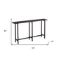 54" Espresso and Black Frame Console Table By Homeroots | Console Tables | Modishstore - 9