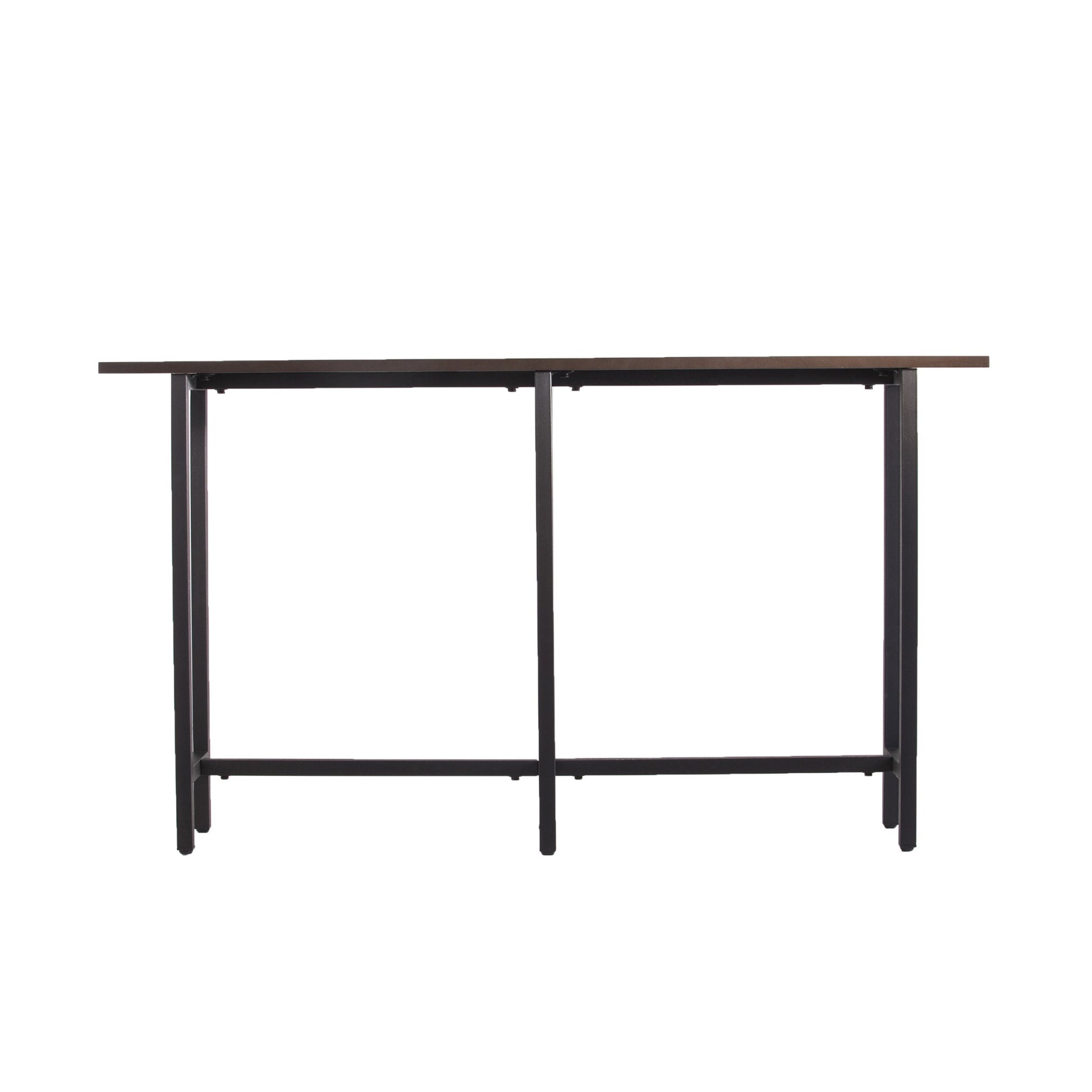 54" Espresso and Black Frame Console Table By Homeroots | Console Tables | Modishstore - 2