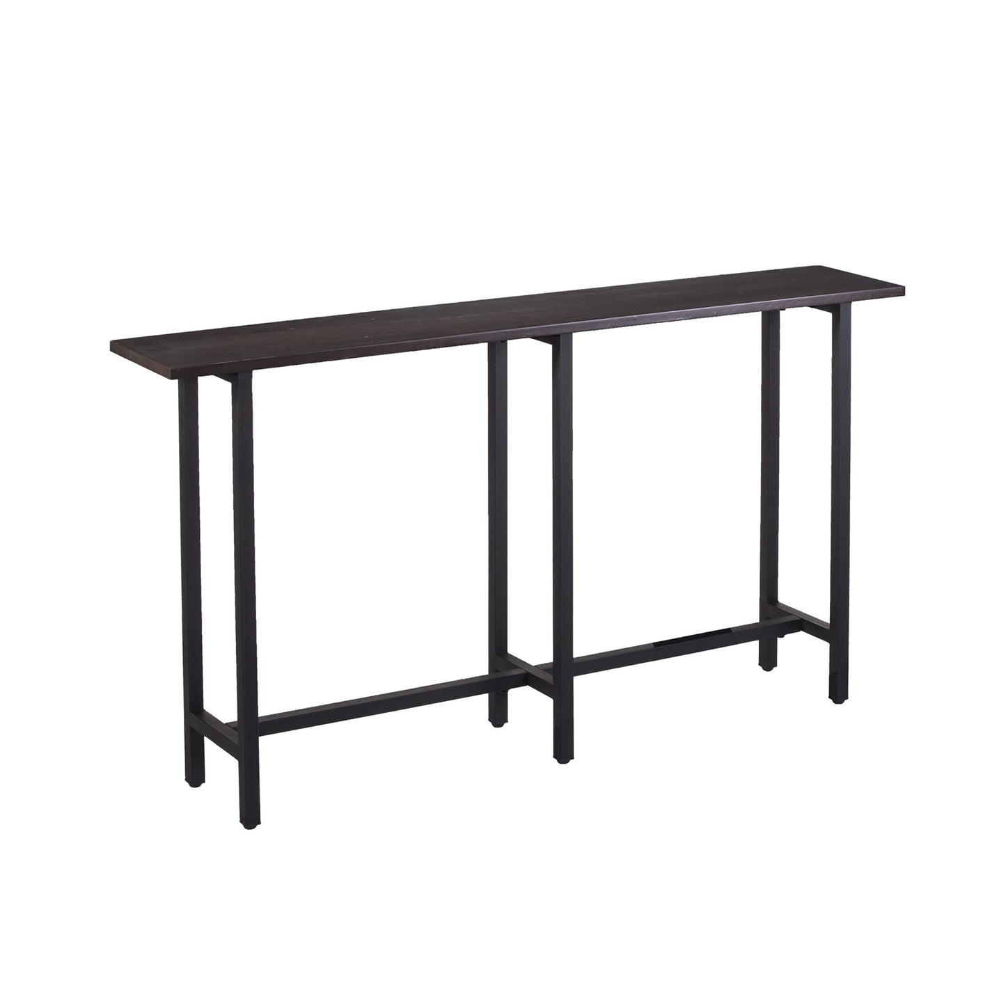 54" Espresso and Black Frame Console Table By Homeroots | Console Tables | Modishstore