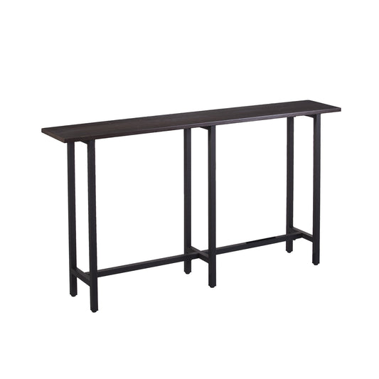 54" Espresso and Black Frame Console Table By Homeroots | Console Tables | Modishstore