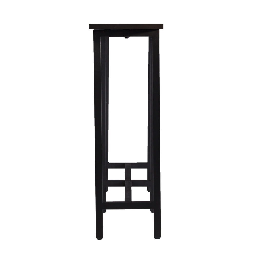 54" Espresso and Black Frame Console Table By Homeroots | Console Tables | Modishstore - 3