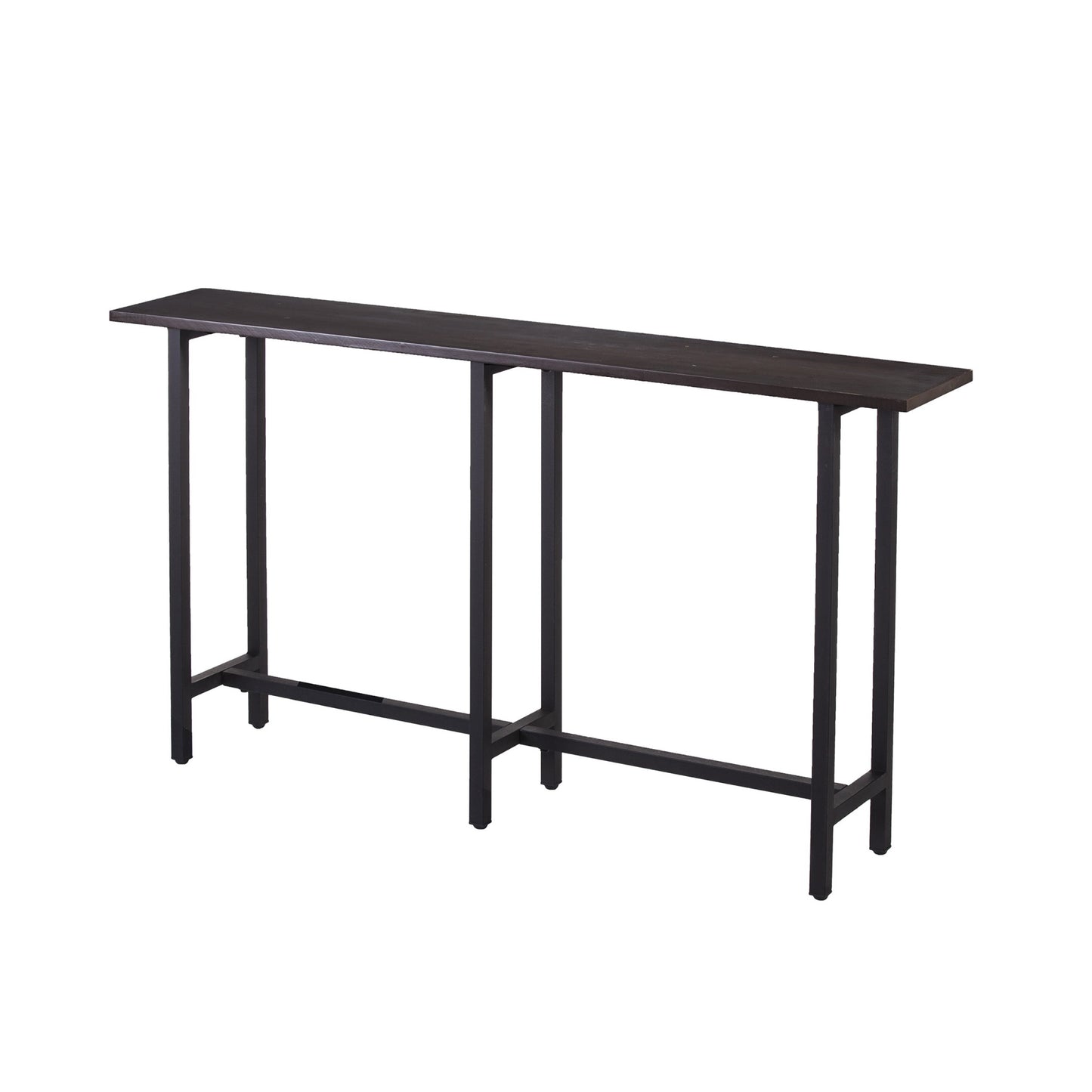 54" Espresso and Black Frame Console Table By Homeroots | Console Tables | Modishstore - 4