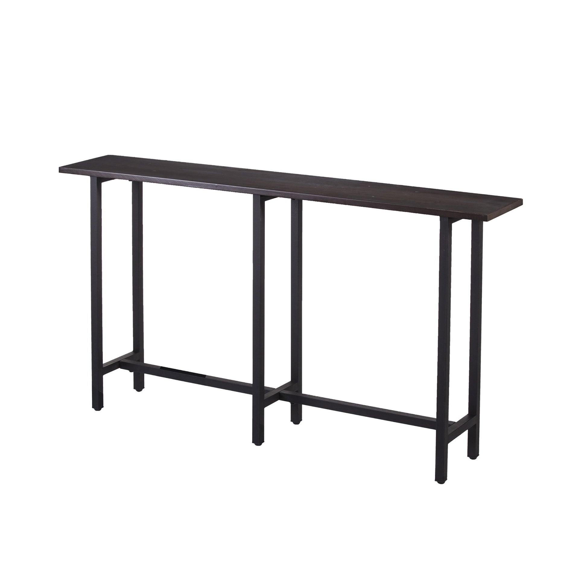 54" Espresso and Black Frame Console Table By Homeroots | Console Tables | Modishstore - 4
