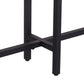 54" Espresso and Black Frame Console Table By Homeroots