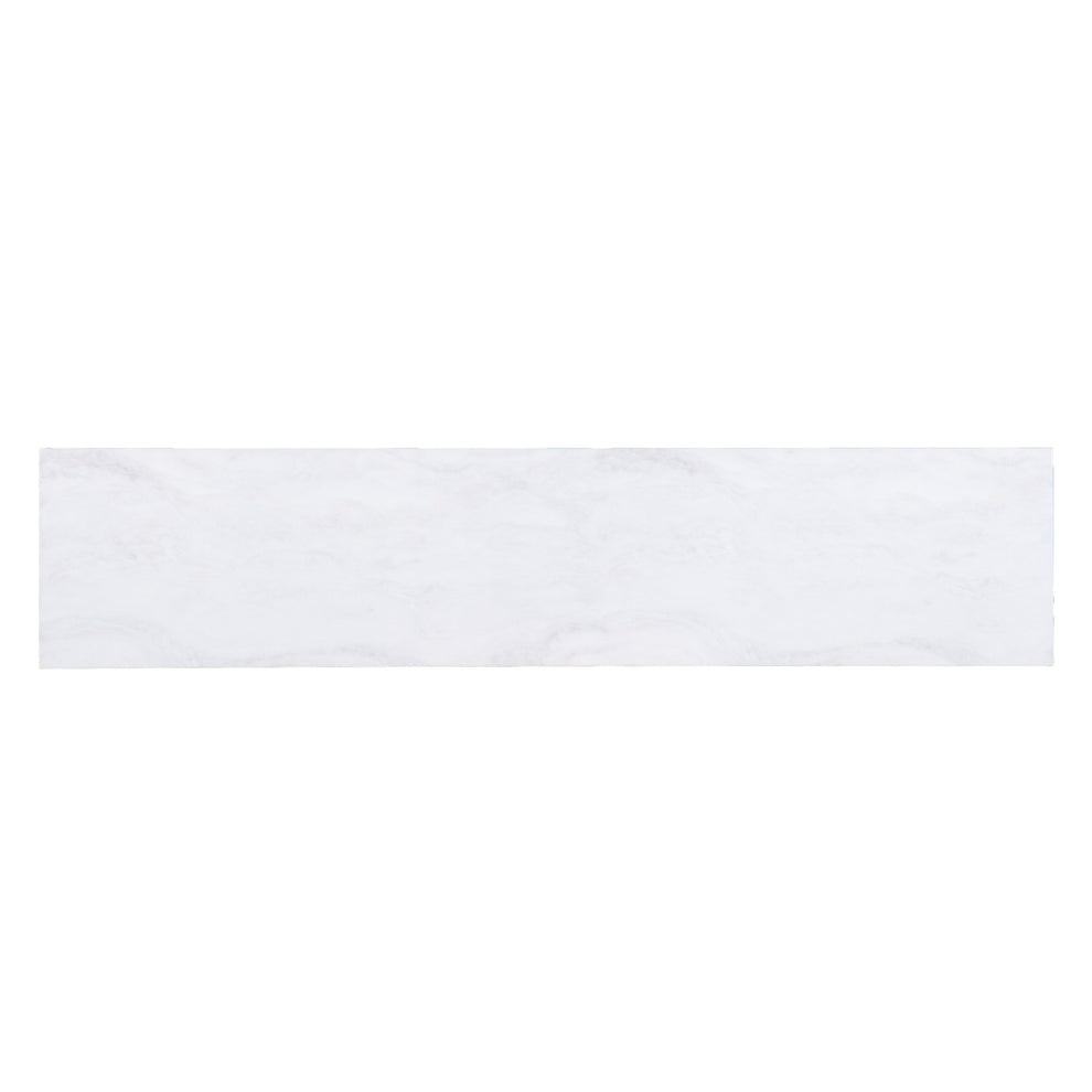 56" White and Black Faux Marble Floor Shelf Console Table With Storage By Homeroots | Console Tables | Modishstore - 4