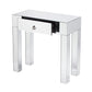 31" Silver Mirrored Glass Console Table With Storage By Homeroots | Console Tables | Modishstore - 7