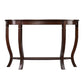 48" Brown Half Circle Console Table With Storage By Homeroots