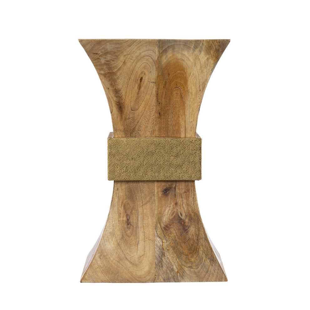 18" Natural Solid Wood And Manufactured Wood Square End Table By Homeroots | End Tables | Modishstore - 2
