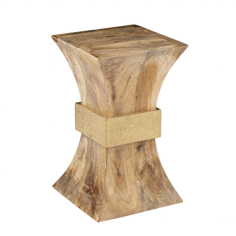 18" Natural Solid Wood And Manufactured Wood Square End Table By Homeroots | End Tables | Modishstore - 3