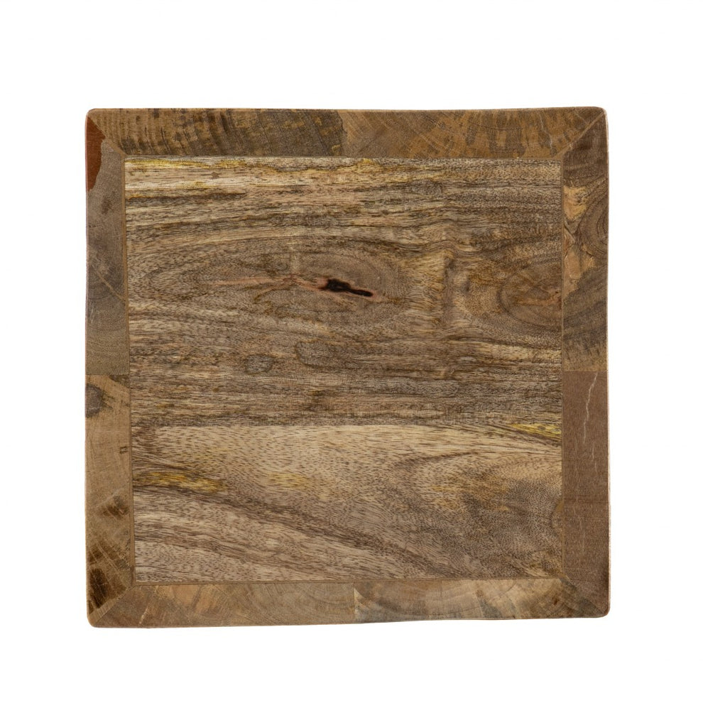18" Natural Solid Wood And Manufactured Wood Square End Table By Homeroots | End Tables | Modishstore - 4