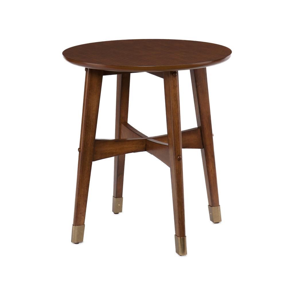 23" Brown Solid Wood And Iron Rectangular End Table By Homeroots | End Tables | Modishstore - 2