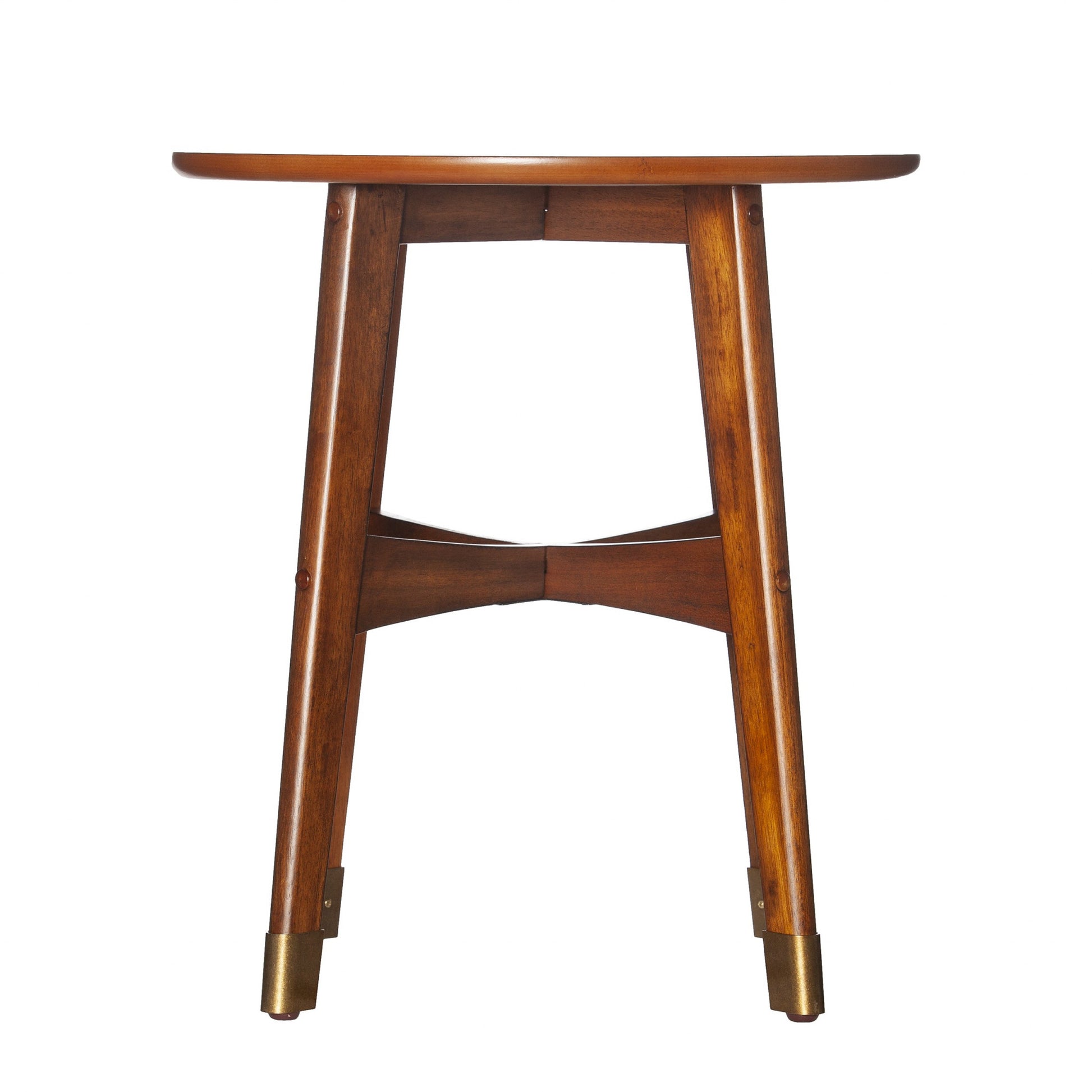 23" Brown Solid Wood And Iron Rectangular End Table By Homeroots | End Tables | Modishstore - 3