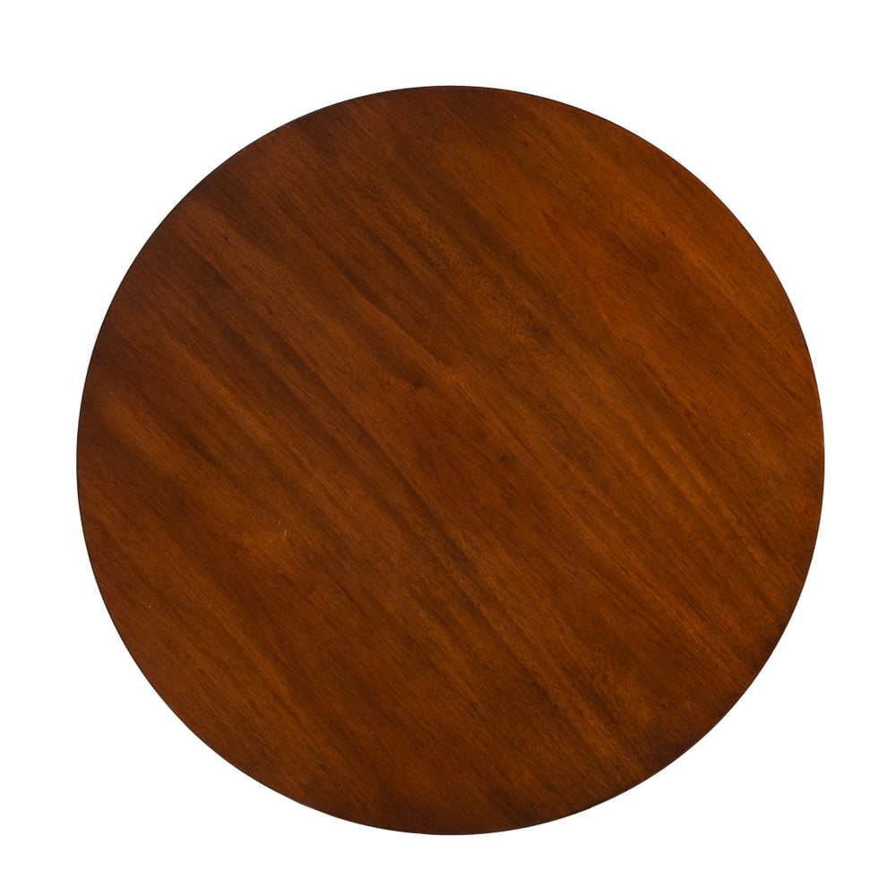 23" Brown Solid Wood And Iron Rectangular End Table By Homeroots | End Tables | Modishstore - 5