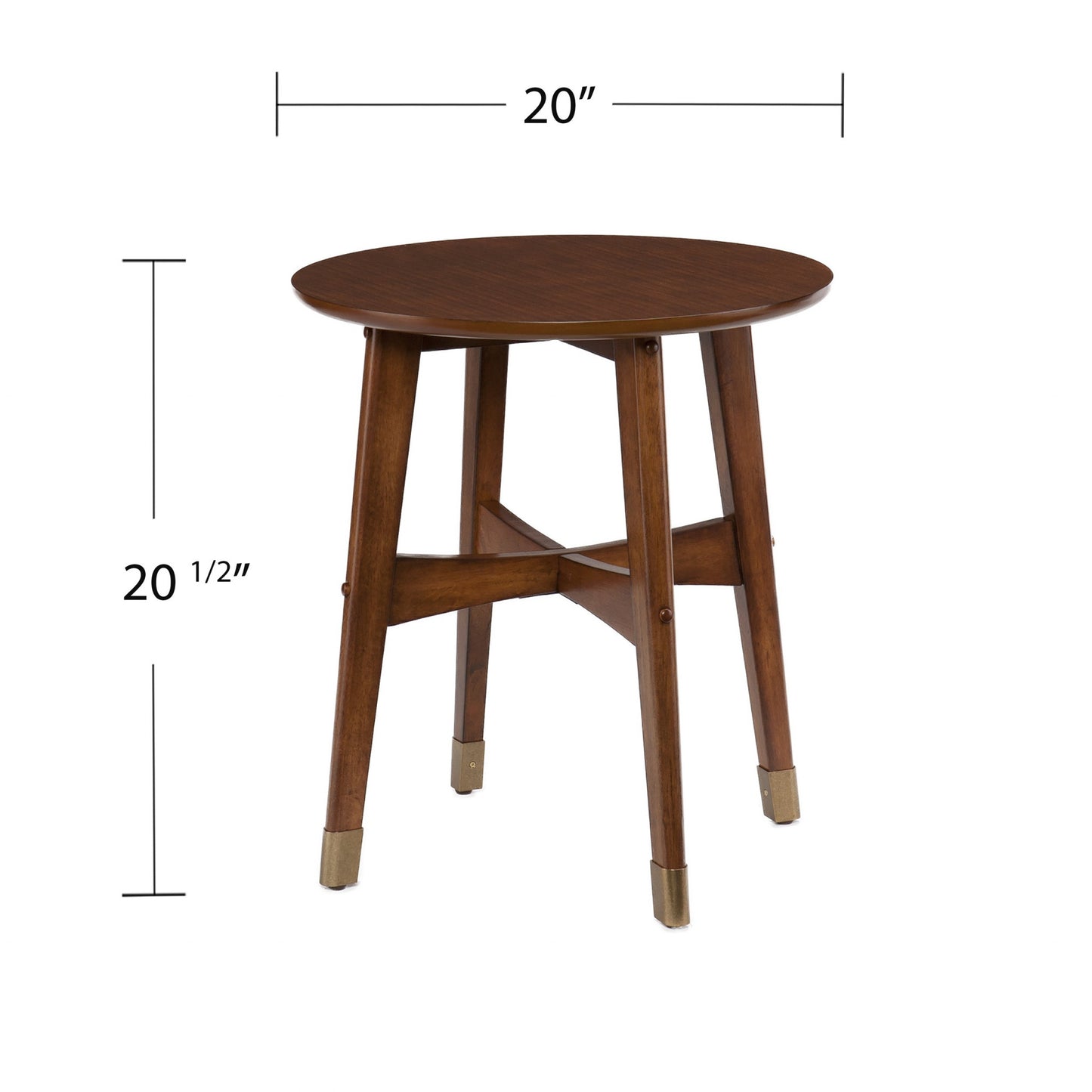 23" Brown Solid Wood And Iron Rectangular End Table By Homeroots | End Tables | Modishstore - 6