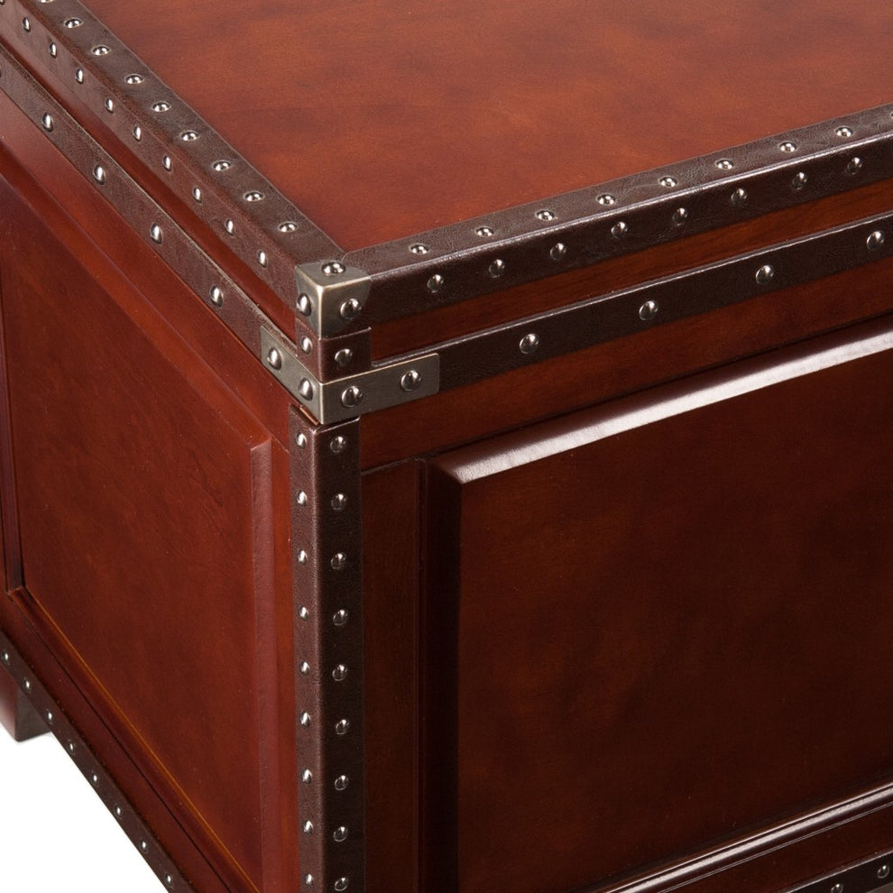 24" Brown Manufactured Wood And Solid Wood Square End Table By Homeroots | End Tables | Modishstore - 4