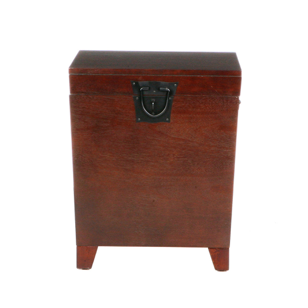 24" Brown Solid Wood And Manufactured Wood Square End Table By Homeroots | End Tables | Modishstore - 4