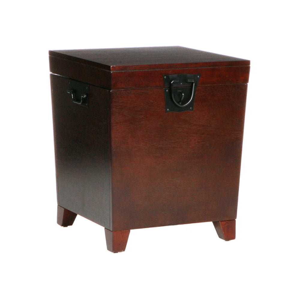 24" Brown Solid Wood And Manufactured Wood Square End Table By Homeroots | End Tables | Modishstore - 5