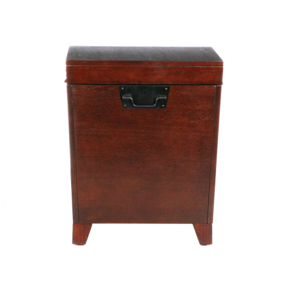 24" Brown Solid Wood And Manufactured Wood Square End Table By Homeroots | End Tables | Modishstore - 6