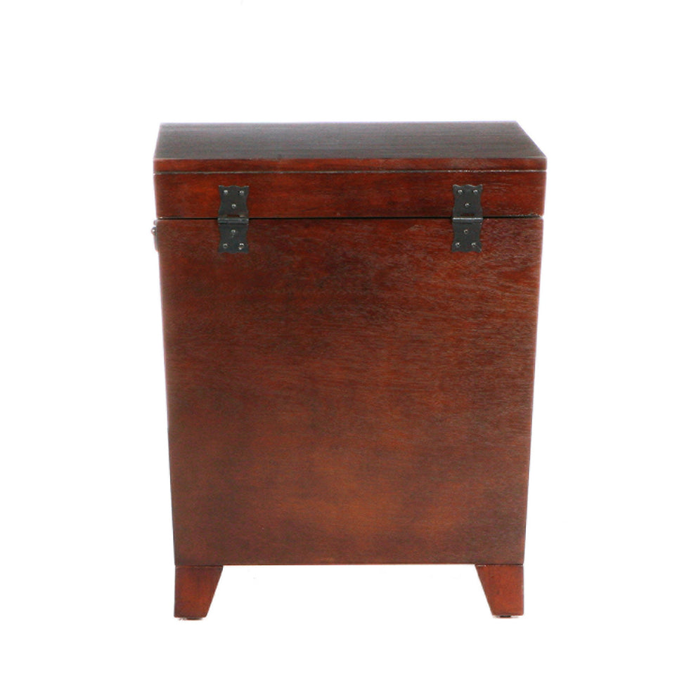 24" Brown Solid Wood And Manufactured Wood Square End Table By Homeroots | End Tables | Modishstore - 7