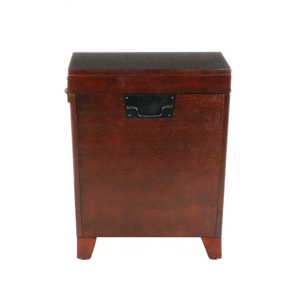 24" Brown Solid Wood And Manufactured Wood Square End Table By Homeroots | End Tables | Modishstore - 8