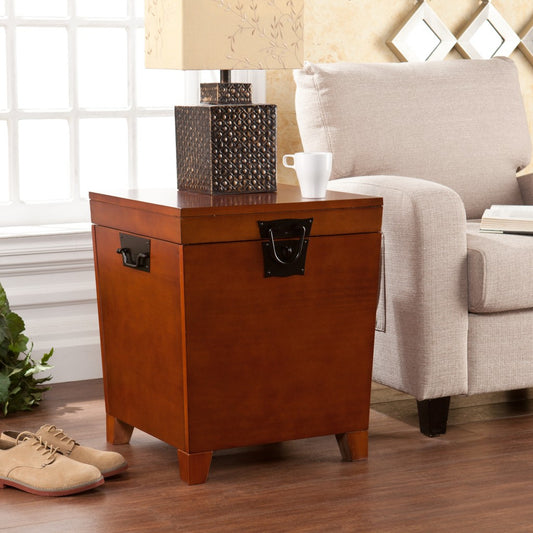24" Brown Solid Wood Square End Table By Homeroots | End Tables | Modishstore
