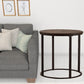 24" Natural Wood Solid Wood And Iron Round End Table By Homeroots | End Tables | Modishstore - 6