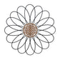 Carved Wood and Metal Flower Wall Décor By Homeroots | Wall Decor | Modishstore