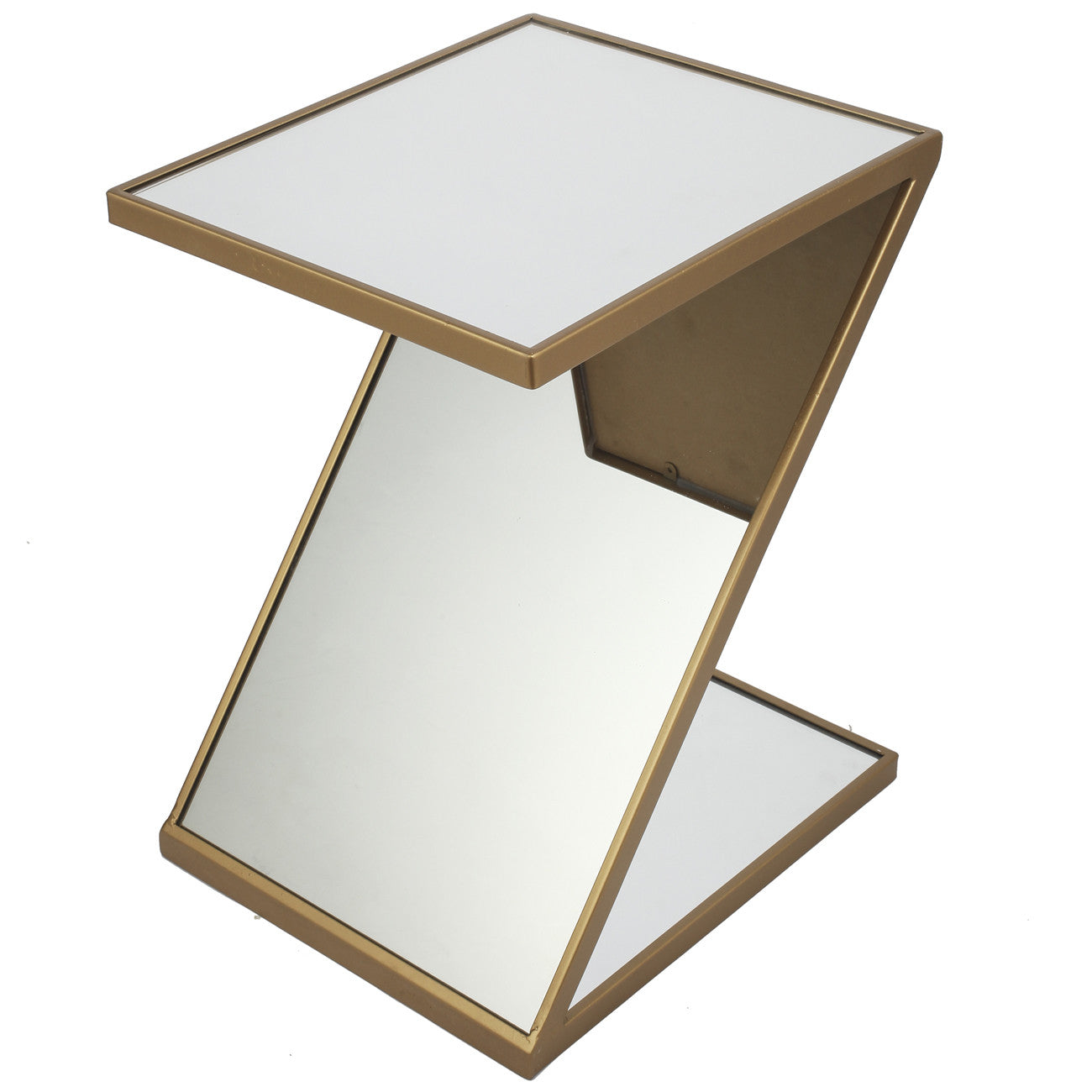 A&B Home Mirrored Z-Shaped Accent Table | Accent Tables | Modishstore