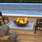 24' Minimalist Wood Burning Steel Firepit By Homeroots | FIRE PITS | Modishstore - 4