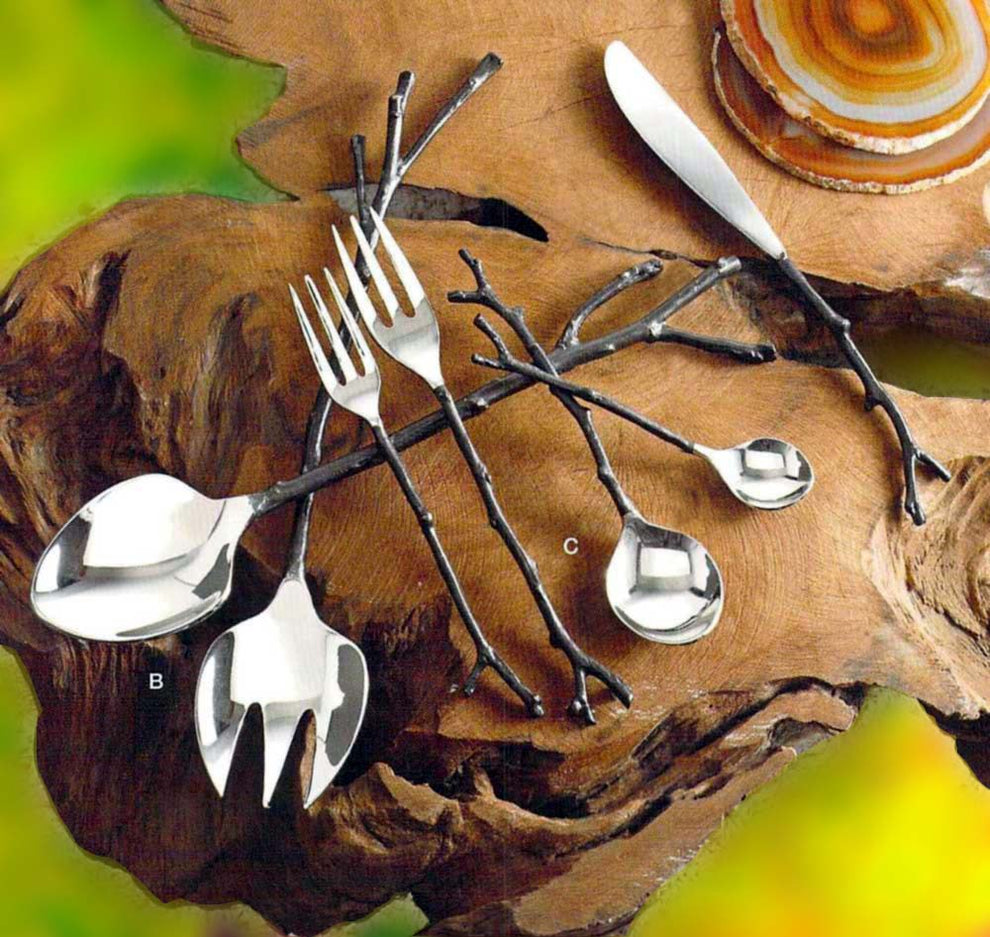 Roost Bronze Sapling Flatware & Servers Dinnerware, Roost, - Modish Store-13