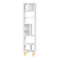 Iko 78" White Modern Abstract Open Shelving Unit By Homeroots | Shelves & Shelving Units | Modishstore - 2