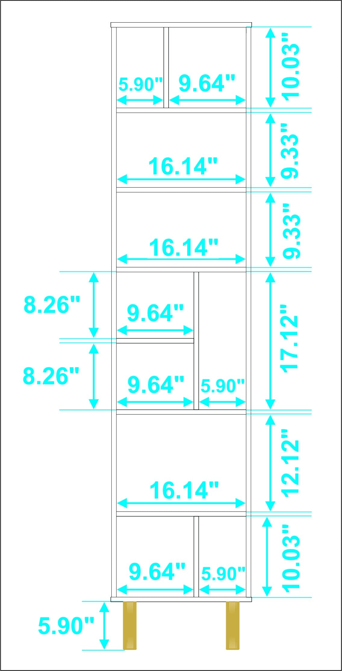 Iko 78" White Modern Abstract Open Shelving Unit By Homeroots | Shelves & Shelving Units | Modishstore - 5