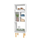 Iko 43" White Modern Abstract Open Shelving Unit By Homeroots | Shelves & Shelving Units | Modishstore - 2