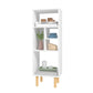 Iko 43" White Modern Abstract Open Shelving Unit By Homeroots | Shelves & Shelving Units | Modishstore - 3