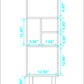 Iko 43" White Modern Abstract Open Shelving Unit By Homeroots | Shelves & Shelving Units | Modishstore - 5